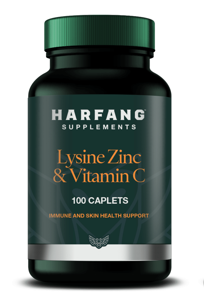 Lysine, Zinc & Vitamin C label Mockup
